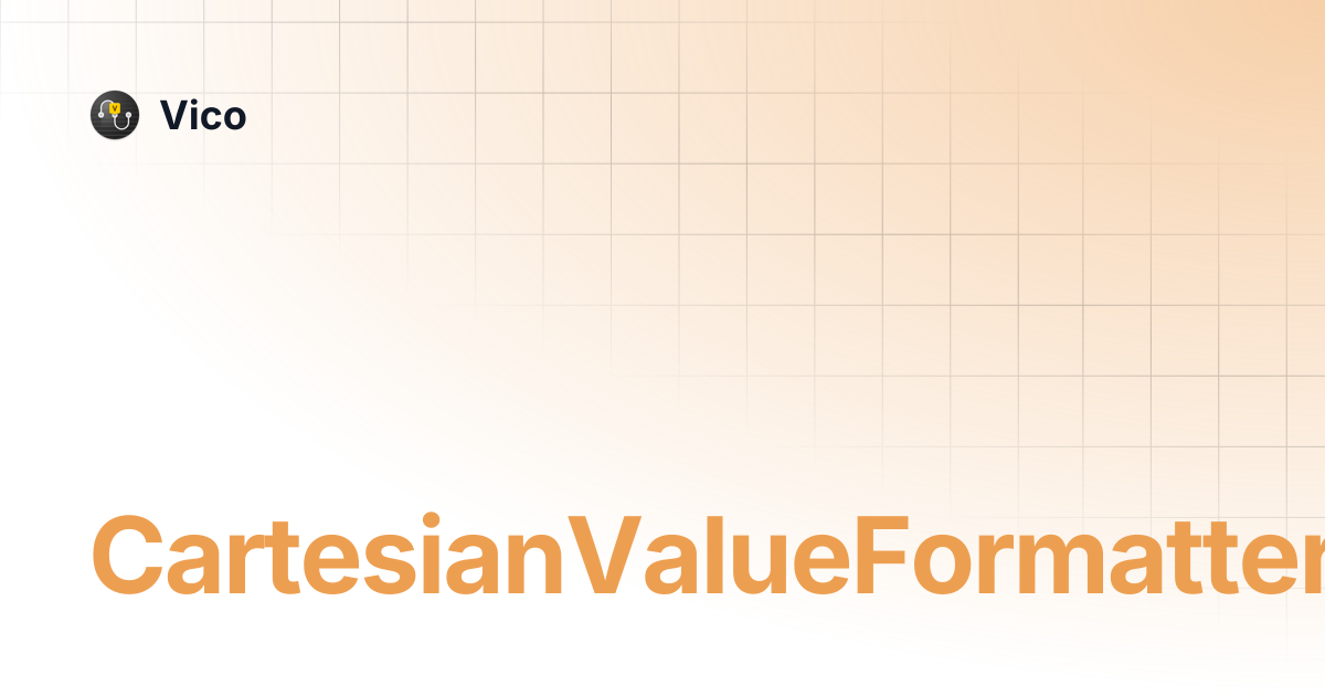 CartesianValueFormatter | Vico